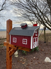 Load image into Gallery viewer, Traditional Barn Style Mailbox | Unique Rustic Outdoor Decor | K0002