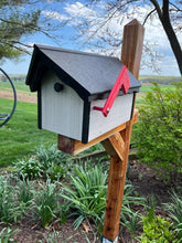 Load image into Gallery viewer, Wood Grain Look without the Maintenance! | Poly Lumber Mailbox | Eco-Friendly Recycled Plastic | Durable Quality Craftsmanship | E253