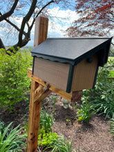 Load image into Gallery viewer, Durable and Beautiful Poly Lumber Mailbox | Wood Grain Look | Eco-Friendly Recycled Plastic | Durable Quality Craftsmanship | E253