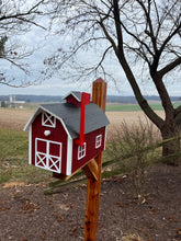 Load image into Gallery viewer, Traditional Barn Style Mailbox | Unique Rustic Outdoor Decor | K0002