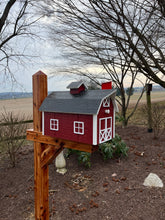 Load image into Gallery viewer, Traditional Barn Style Mailbox | Unique Rustic Outdoor Decor | K0002