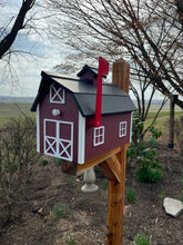 Load image into Gallery viewer, Dutch Barn Mailbox Made from Durable Poly Lumber  | Amish Made | KP002Dutch Barn Mailbox Made from Durable Poly Lumber  | Amish Made | KP002