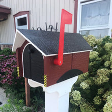 Load image into Gallery viewer, Covered Bridge Mailbox | Wood Mailbox | Mailbox with Back Door | K0011