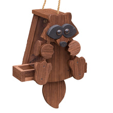 Load image into Gallery viewer, Raccoon Bird Feeder | Hand Made from Reclaimed Wood | BF29