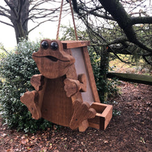 Load image into Gallery viewer, Frog Bird Feeder | Hand Made from Reclaimed Wood