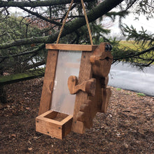 Load image into Gallery viewer, Frog Bird Feeder | Hand Made from Reclaimed Wood