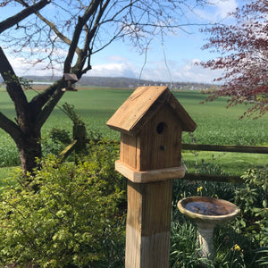 Simple Rustic Birdhouse | Hand Made from Reclaimed Wood | RBH33