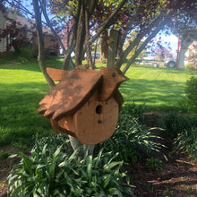 Load image into Gallery viewer, Hanging Blue Jay Birdhouse | Hand Made from Reclaimed Wood