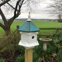 Load image into Gallery viewer, Copper Roof Birdhouse  | Birdhouse with Copper Roof | Wooden Birdhouse | Garden Decor | DBBC