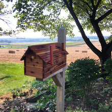 Load image into Gallery viewer, Varnished Cedar Mailbox | Marine Coating Varnish | SPAR Varnish | Log Cabin | SB008