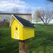 Load image into Gallery viewer, Easy to Clean Wooden Birdhouse | Rustic Amish Outdoor Decor | K0006
