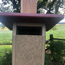 Load image into Gallery viewer, Sparrow Resistant Blue Bird Box | Durable Poly Lumber | Amish Made | E102