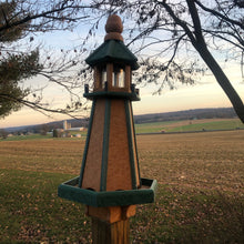 Load image into Gallery viewer, Lighthouse Bird Feeder | Large Feeder  Made with Recycled Plastic | Poly Lumber | E-LH