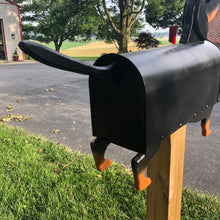 Load image into Gallery viewer, Black and Tan Dachshund Mailbox| Wiener Dog | Unique Dog Mailbox | pp001