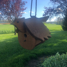 Load image into Gallery viewer, Hanging Blue Jay Birdhouse | Hand Made from Reclaimed Wood