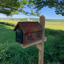 Load image into Gallery viewer, Rustic Wooden Mailbox | Metal Box Insert | Made with Reclaimed Wood | B1000