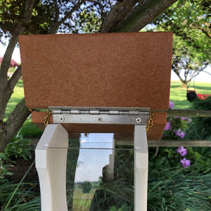 Hopper Style Bird Feeder | Simple and Easy to Fill | Made with Durable Poly Lumber | E124