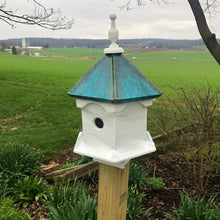 Load image into Gallery viewer, Copper Roof Birdhouse  | Birdhouse with Copper Roof | Wooden Birdhouse | Garden Decor | DBBC