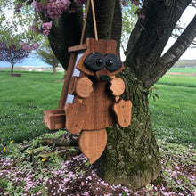 Load image into Gallery viewer, Raccoon Bird Feeder | Hand Made from Reclaimed Wood | BF29