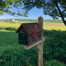 Load image into Gallery viewer, Rustic Wooden Mailbox | Metal Box Insert | Made with Reclaimed Wood | B1000