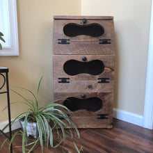 Load image into Gallery viewer, Storage Bin | Potato and Onion Bin | Rustic Farmhouse Decor | TTA-ON