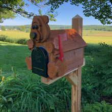 Load image into Gallery viewer, Adorable Bear Mailbox | Metal Box Insert | Made with Reclaimed Wood | B1002