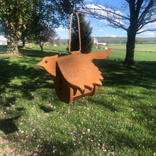 Load image into Gallery viewer, Hanging Blue Jay Birdhouse | Hand Made from Reclaimed Wood