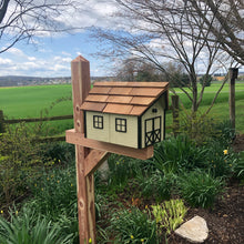 Load image into Gallery viewer, Wooden Mailbox with Cedar Roof  | Amish Barn | K1000