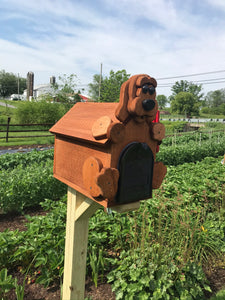 Adorable Puppy Mailbox | Metal Box Insert | Made with Reclaimed Wood | B1003