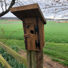 Load image into Gallery viewer, Outhouse Birdhouse | Hand Made from Reclaimed Wood | bh8