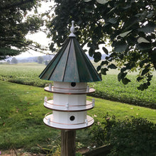 Load image into Gallery viewer, Extra Large Bird House with 6 Apartments | Copper Patina Roof | Birdhouse | EW-6HVCD