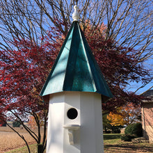Load image into Gallery viewer, Large Birdhouse with 4 Apartments | Copper Patina Roof | Amish Made | EW-4HVC