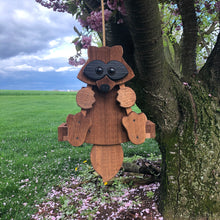 Load image into Gallery viewer, Raccoon Bird Feeder | Hand Made from Reclaimed Wood | BF29