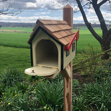 Load image into Gallery viewer, Wooden Mailbox with Cedar Roof  | Amish Barn | K1000
