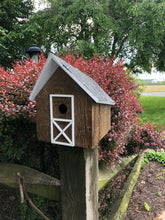 Load image into Gallery viewer, Simple Easy to Clean Birdhouse | Rustic Amish Outdoor Decor | K0006