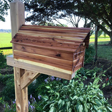 Load image into Gallery viewer, Varnished Cedar Mailbox | Marine Coating Varnish | SPAR Varnish | Log Cabin | SB008