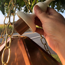 Load image into Gallery viewer, Hanging Bird Feeder with Copper Roof | EW-SWCF-H