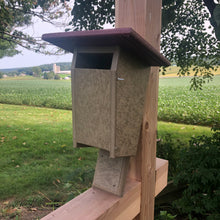 Load image into Gallery viewer, Sparrow Resistant Blue Bird Box | Durable Poly Lumber | Amish Made | E102