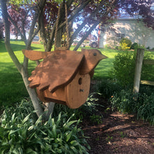 Load image into Gallery viewer, Hanging Blue Jay Birdhouse | Hand Made from Reclaimed Wood
