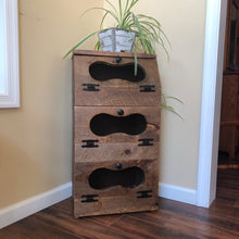 Load image into Gallery viewer, Storage Bin | Potato and Onion Bin | Rustic Farmhouse Decor | TTA-ON