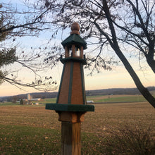 Load image into Gallery viewer, Lighthouse Bird Feeder | Large Feeder  Made with Recycled Plastic | Poly Lumber | E-LH
