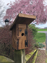 Load image into Gallery viewer, Outhouse Birdhouse | Hand Made from Reclaimed Wood | bh8