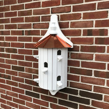 Load image into Gallery viewer, Unique Large Birdhouse to Hang on Wall or Fence | 5 Apartments | Copper Roof | EW-1-2-FH