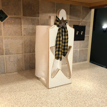 Load image into Gallery viewer, Wooden Paper Towel Holder | Farm House Kitchen | Hand Crafted | Kitchen Decor and Storage | HB002