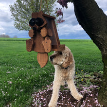 Load image into Gallery viewer, Raccoon Bird Feeder | Hand Made from Reclaimed Wood | BF29