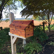 Load image into Gallery viewer, Varnished Cedar Mailbox | Marine Coating Varnish | SPAR Varnish | Log Cabin | SB008