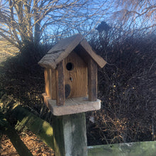 Load image into Gallery viewer, Rustic Birdhouse with Front Porch | Hand Made from Reclaimed Wood | RBH43