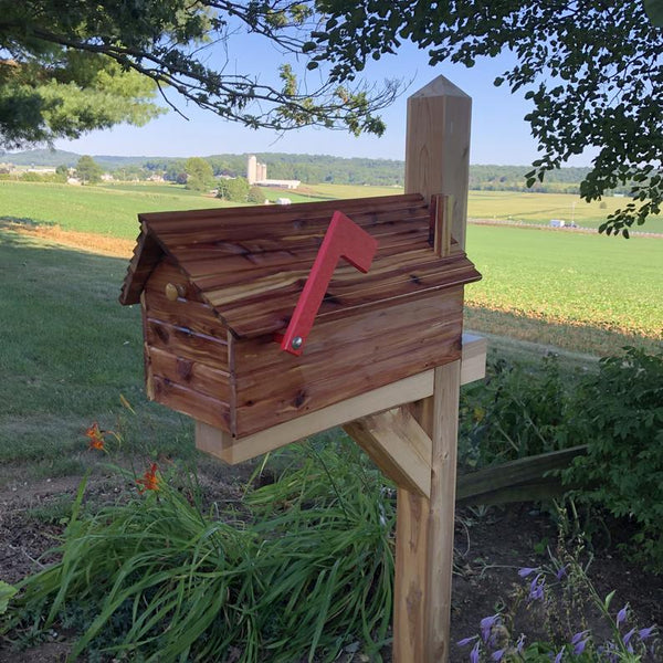 HOW to INSTALL A POST MOUNT MAILBOX - Cedar Log Cabin Mailbox