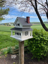 Load image into Gallery viewer, Rustic Manor Birdhouse – Handmade Reclaimed Wood Country Cottage Birdhouse | SVBH001