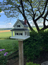 Load image into Gallery viewer, Rustic Manor Birdhouse – Handmade Reclaimed Wood Country Cottage Birdhouse | SVBH001